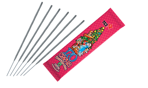  Бенгальские свечи 6 шт 170 мм в пакете  в Абакане