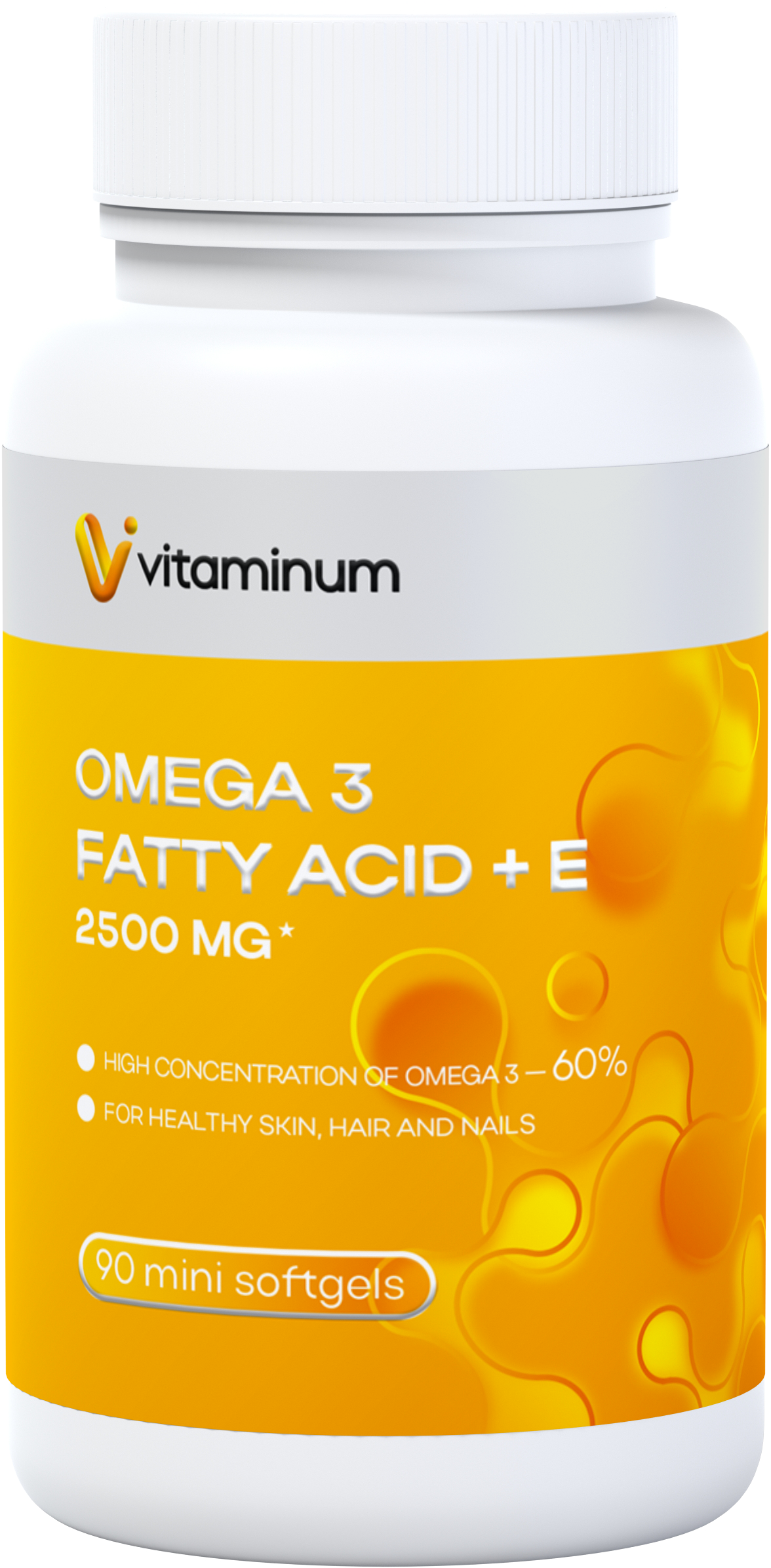  Vitaminum ОМЕГА 3 60% + витамин Е (2500 MG*) 90 капсул 700 мг   в Абакане